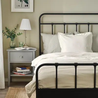 Ikea Luktvicker Duvet Cover And Pillowcase(s), White, Full/queen