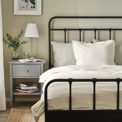 Ikea Luktvicker Duvet Cover And Pillowcase(s), White, Twin