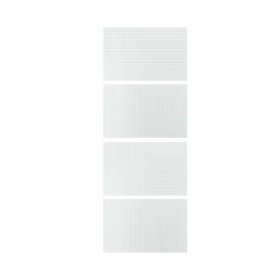 Ikea Lundbräsma 4 Panels For Sliding Door Frame, Checkered Glass, 29 1/2x79 1/8 "