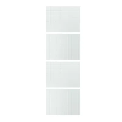 Ikea Lundbräsma 4 Panels For Sliding Door Frame, Checkered Glass, 29 1/2x92 7/8 "