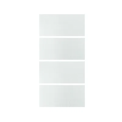 Ikea Lundbräsma 4 Panels For Sliding Door Frame, Checkered Glass, 39 3/8x79 1/8 "
