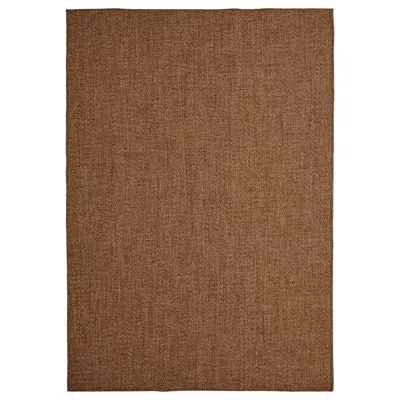 Ikea Lydersholm Rug Flatwoven, In/outdoor, Medium Brown, 5 ' 3 "x7 ' 7 "