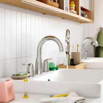 Ikea Macksjön Widespread Sink Faucet, Chrome Plated, 8 "