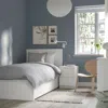 Ikea Malm High Bed Frame/2 Storage Boxes, White, Twin In White