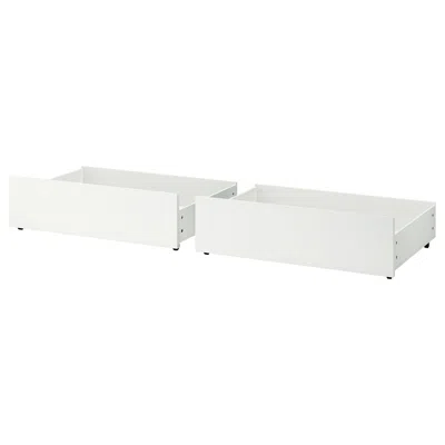 Ikea Malm Underbed Storage Box For High Bed, White, Queen/king