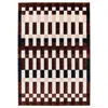 Ikea Markblåmme Rug, Low Pile, Multicolor/check Pattern, 5 ' 3 "x7 ' 7 " In Brown