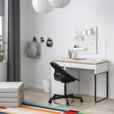 Ikea Micke Desk, White/anthracite, 41 3/8x19 5/8 "