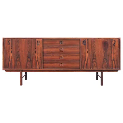 Pre-owned Ikea Mid-century Modern Rosewood "ladoga" Credenza By Erik Wortz In Brown