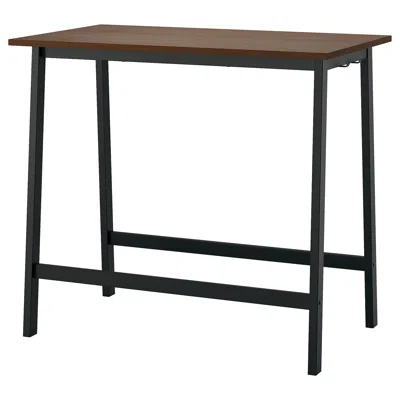 Ikea Mittzon Conference Table, Walnut Veneer/black, 47 1/4x26 3/4x41 3/8 "