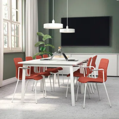 Ikea Mittzon Conference Table, White, 47 1/4x42 1/2x29 1/2 "