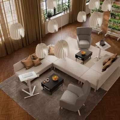 Ikea Mittzon Laptop Table With Casters, White, 26x19 5/8 " In Neutral