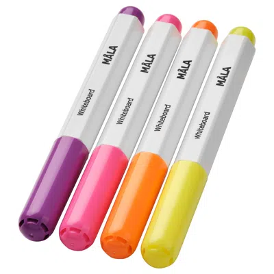 Ikea Måla Whiteboard Pen, Mixed Colors, Package Quantity: 4 Pack