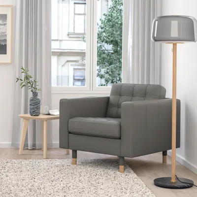 Ikea Morabo Armchair, Grann/bomstad Gray-green, Width: 35 7/8 "