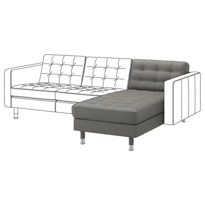 Ikea Morabo Chaise, Add-on Unit, Grann/bomstad Gray-green, Width: 30 3/4 "
