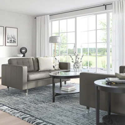 Ikea Morabo Loveseat, Grann/bomstad Gray-green, Width: 65 3/8 "
