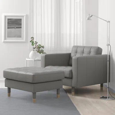 Ikea Morabo Ottoman, Grann/bomstad Gray-green, Length: 30 3/8 "