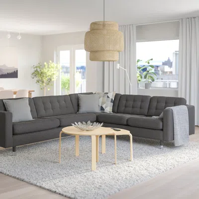 Ikea Morabo Sectional, 5-seat Corner, Gunnared Dark Gray, Depth: 36 1/4 "