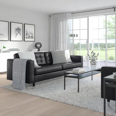 Ikea Morabo Sofa, Grann/bomstad Black, Width: 81 1/8 "