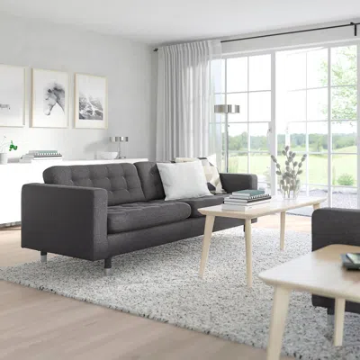 Ikea Morabo Sofa, Gunnared Dark Gray, Width: 81 1/8 "