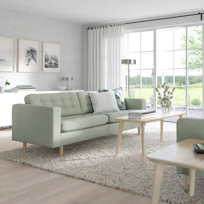 Ikea Morabo Sofa, Gunnared Light Green, Width: 81 1/8 " In Gold