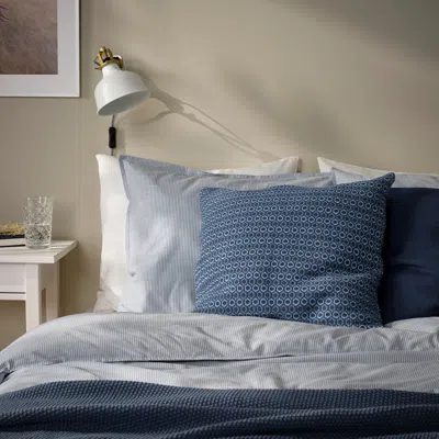 Ikea Morotsmott Cushion Cover, Dark Blue/gray-blue, 20x20 "