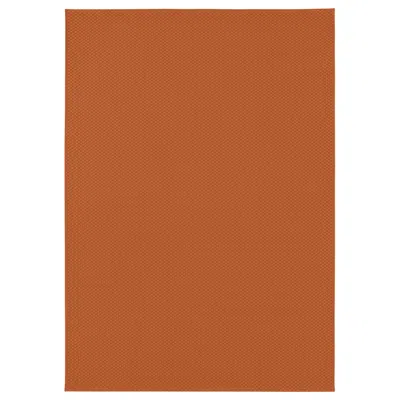 Ikea Morum Rug Flatwoven, In/outdoor, Orange, 5 ' 3 "x7 ' 7 "