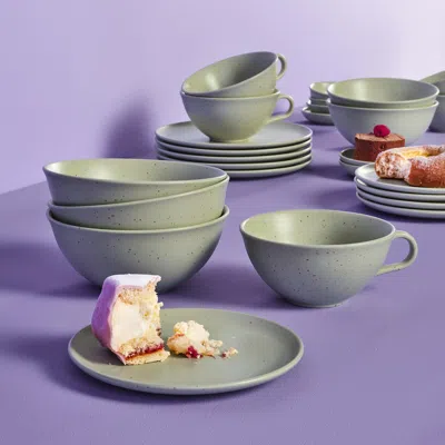 Ikea Mossmal Plate, Dot Pattern/light Green, 8 ½ "