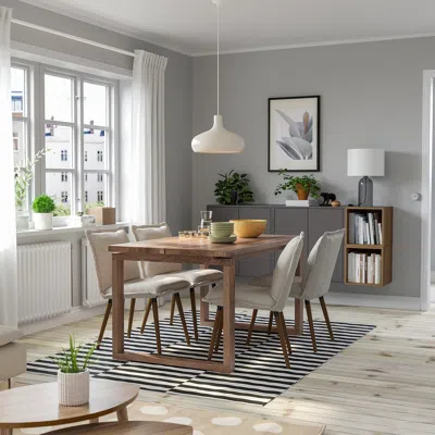 Ikea Mörbylånga Table, Oak Veneer Brown Stained, 55x33 "