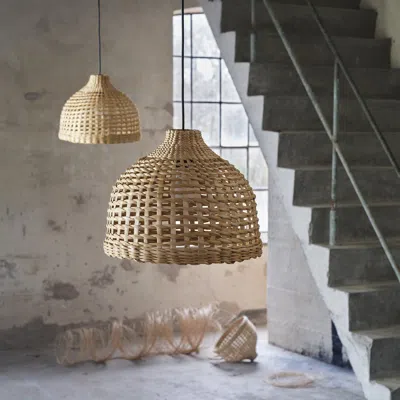 Ikea Mävinn Lamp Shade, Banana Fiber/handmade, 14 "