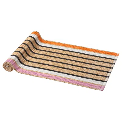 Ikea Mävinn Table Runner, Banana Fiber/stripe Pattern, 14x51 "