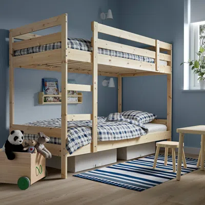 Ikea Mydal Bunk Bed Frame, Pine, Twin In Brown