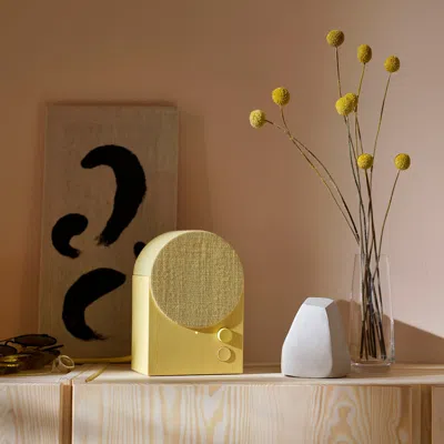Ikea Nattbad Bluetooth Speaker, Yellow, Depth: 3 5/8 "