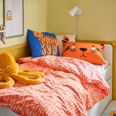Ikea Natthäger Duvet Cover And Pillowcase(s), Orange/tiger, Twin