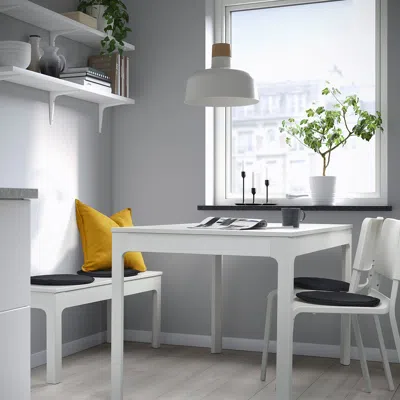 Ikea Ängsfräken Chair Pad, Black/indoor/outdoor, 14 " In White