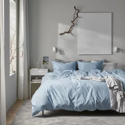 Ikea Ängslilja Duvet Cover And Pillowcase(s), Blue-gray, King