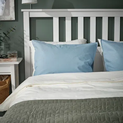 Ikea Ängslilja Pillowcase, Blue-gray, Queen