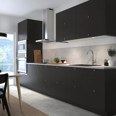 Ikea Nickebo Door, Matte Anthracite, 15x60 "