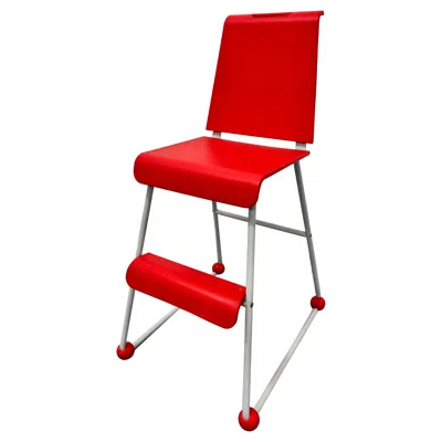Pre-owned Ikea Niels Gammelgaard "gasell" Child's Stool Or High Chair For  In Red