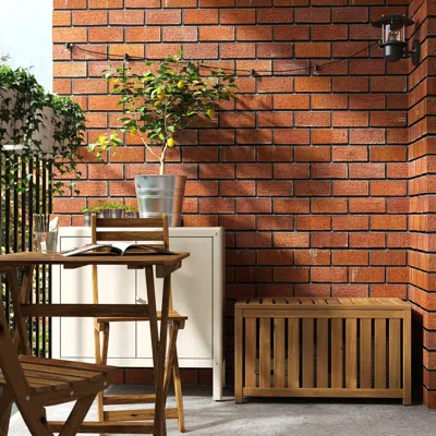Ikea Nämmarö Storage Box, Light Brown Stained Indoor/outdoor, 31 1/2x15 3/4x17 3/4 "