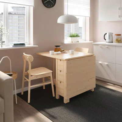 Ikea Norden / Rönninge Table And 2 Chairs, Birch/birch, 10 1/4/35/59 7/8 "