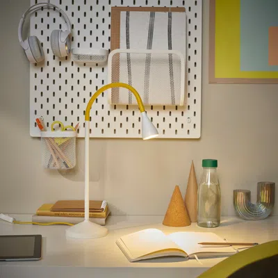 Ikea Nävlinge Led Desk Lamp, Yellow/white, Luminous Flux: 220 Lumen