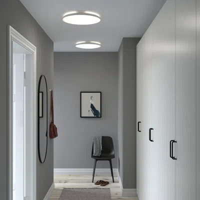 Ikea Nymåne Led Ceiling Lamp, White, Max.: 28 W