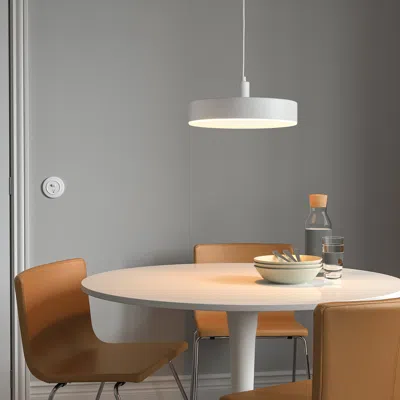 Ikea Nymåne Led Pendant Lamp, Wireless Dimmable White Spectrum/white, 15 "