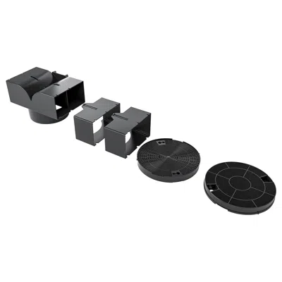 Ikea Nyttig Fil 20 Charcoal Filter With Conversion Kit, Stainless Steel In Silver