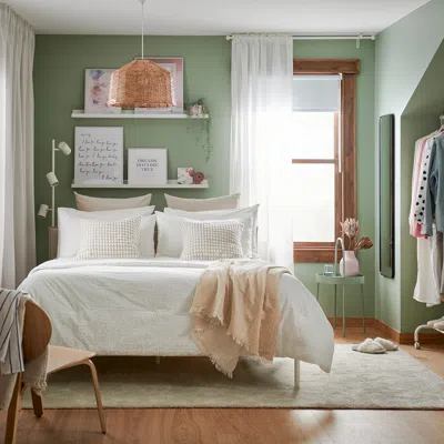 Ikea Ofelia Vass Comforter Set, White, Full/queen