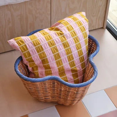 Ikea Ommjänge Cushion Cover, Pink/beige, 20x20 "