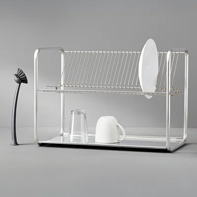 Ikea Ordning Dish Drainer, Stainless Steel, 19 5/8x10 5/8x14 1/8 " In Silver