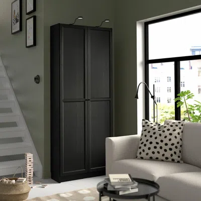 Ikea Oxberg Door, Black Oak Effect, 15 1/2x75 3/4 "