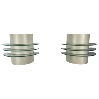 Pre-owned Ikea Pair Of  Wall Lights In Transparent