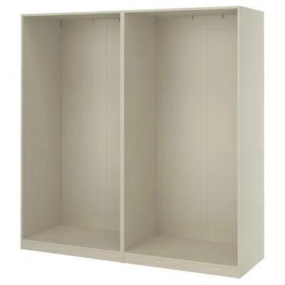 Ikea Pax 2 Wardrobe Frames, Gray-beige, 78 5/8x22 7/8x79 1/4 "